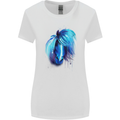 Watercolour Horse Womens Wider Cut T-Shirt White