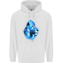 Watercolour Lion Childrens Kids Hoodie White