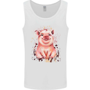 Watercolour Pig Mens Vest Tank Top White