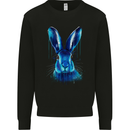 Watercolour Rabbit Kids Sweatshirt Jumper Black