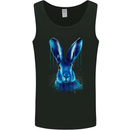 Watercolour Rabbit Mens Vest Tank Top Black