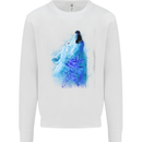 Watercolour Wolf Kids Sweatshirt Jumper White