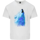 Watercolour Wolf Kids T-Shirt Childrens White