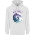 Wave Chaser Surfing Surfer Childrens Kids Hoodie White