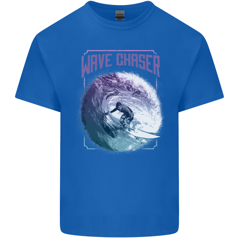 Wave Chaser Surfing Surfer Kids T-Shirt Childrens Royal Blue