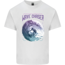 Wave Chaser Surfing Surfer Kids T-Shirt Childrens White