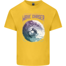 Wave Chaser Surfing Surfer Kids T-Shirt Childrens Yellow