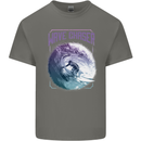 Wave Chaser Surfing Surfer Mens Cotton T-Shirt Tee Top Charcoal
