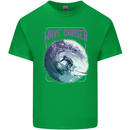 Wave Chaser Surfing Surfer Mens Cotton T-Shirt Tee Top Irish Green