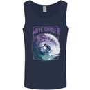 Wave Chaser Surfing Surfer Mens Vest Tank Top Navy Blue