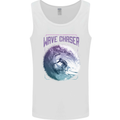 Wave Chaser Surfing Surfer Mens Vest Tank Top White