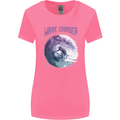 Wave Chaser Surfing Surfer Womens Wider Cut T-Shirt Azalea