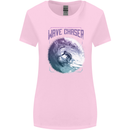 Wave Chaser Surfing Surfer Womens Wider Cut T-Shirt Light Pink