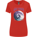 Wave Chaser Surfing Surfer Womens Wider Cut T-Shirt Red