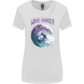 Wave Chaser Surfing Surfer Womens Wider Cut T-Shirt White