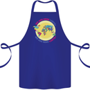 We Are Here LGBT Cotton Apron 100% Organic Royal Blue