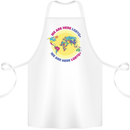 We Are Here LGBT Cotton Apron 100% Organic White