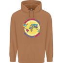 We Are Here LGBT Mens 80% Cotton Hoodie Caramel Latte