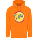We Are Here LGBT Mens 80% Cotton Hoodie Orange