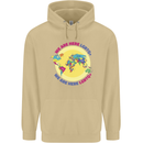 We Are Here LGBT Mens 80% Cotton Hoodie Sand