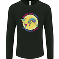 We Are Here LGBT Mens Long Sleeve T-Shirt Black