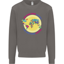 We Are Here LGBT Mens Sweatshirt Jumper Charcoal