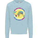 We Are Here LGBT Mens Sweatshirt Jumper Light Blue