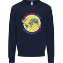 We Are Here LGBT Mens Sweatshirt Jumper Navy Blue