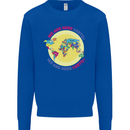 We Are Here LGBT Mens Sweatshirt Jumper Royal Blue