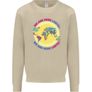 We Are Here LGBT Mens Sweatshirt Jumper Sand