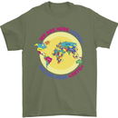 We Are Here LGBT Mens T-Shirt Cotton Gildan Military Green