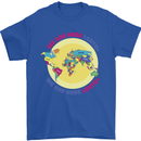 We Are Here LGBT Mens T-Shirt Cotton Gildan Royal Blue