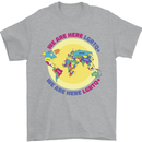 We Are Here LGBT Mens T-Shirt Cotton Gildan Sports Grey