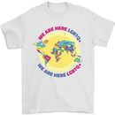 We Are Here LGBT Mens T-Shirt Cotton Gildan White
