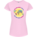 We Are Here LGBT Womens Petite Cut T-Shirt Light Pink