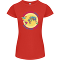 We Are Here LGBT Womens Petite Cut T-Shirt Red