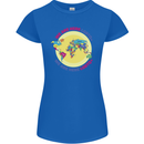 We Are Here LGBT Womens Petite Cut T-Shirt Royal Blue