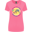 We Are Here LGBT Womens Wider Cut T-Shirt Azalea