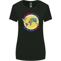 We Are Here LGBT Womens Wider Cut T-Shirt Black