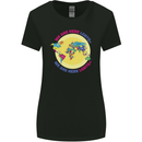 We Are Here LGBT Womens Wider Cut T-Shirt Black