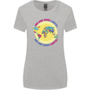 We Are Here LGBT Womens Wider Cut T-Shirt Sports Grey