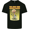 We Are the Champions Funny Mushroom Mens Cotton T-Shirt Tee Top Black