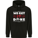 We Get It Done Funny IT Professional Tecky Childrens Kids Hoodie Black
