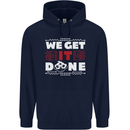 We Get It Done Funny IT Professional Tecky Childrens Kids Hoodie Navy Blue