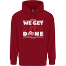 We Get It Done Funny IT Professional Tecky Childrens Kids Hoodie Red