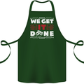 We Get It Done Funny IT Professional Tecky Cotton Apron 100% Organic Forest Green