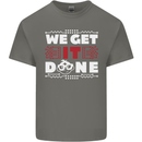 We Get It Done Funny IT Professional Tecky Kids T-Shirt Childrens Charcoal