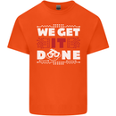 We Get It Done Funny IT Professional Tecky Kids T-Shirt Childrens Orange