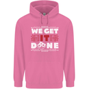 We Get It Done Funny IT Professional Tecky Mens 80% Cotton Hoodie Azelea
