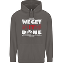 We Get It Done Funny IT Professional Tecky Mens 80% Cotton Hoodie Charcoal